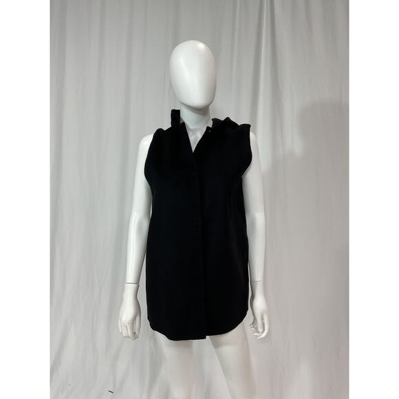 Theory 'Clairene' Black Wool Cashmere Blend Vest - Picture 2 of 5